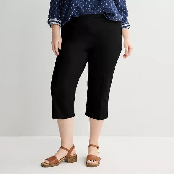 Plus Size Croft & Barrow® Effortless Stretch Capri Pants deal
