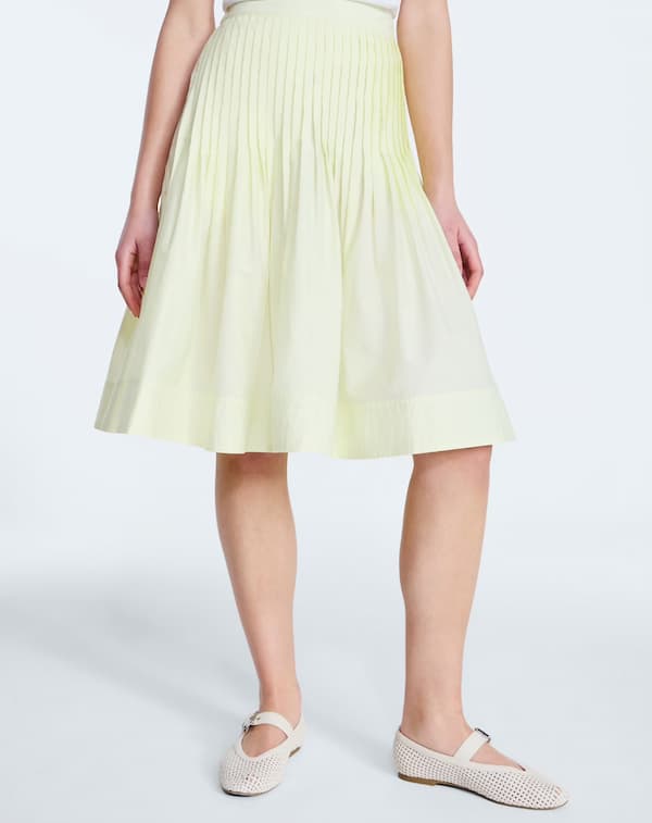 Free Assembly Women's Pintuck Knee Length Skirt