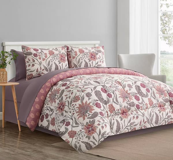 Giada 8-Pc. Floral Reversible Comforter Set