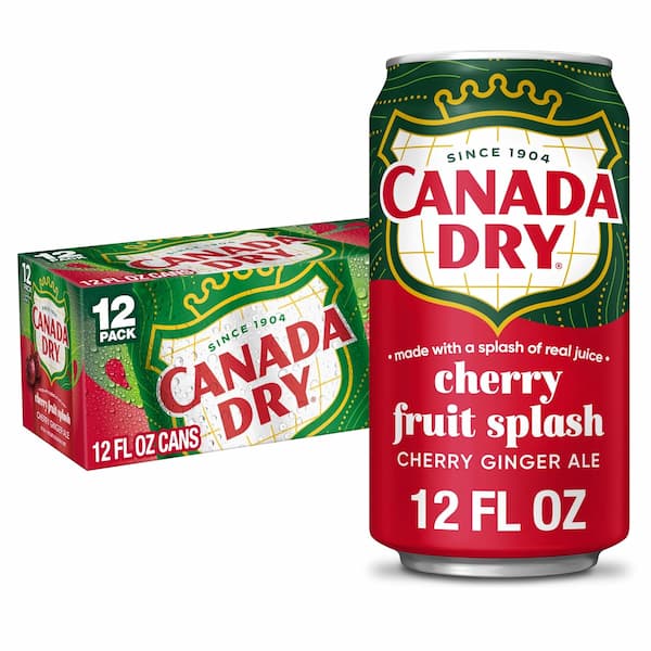 Canada Dry Cherry Fruit Splash Ginger Ale 12-Pack deal