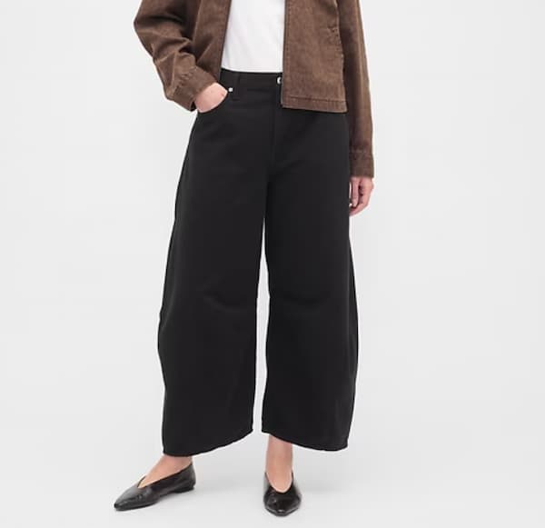 High Rise Horseshoe Crop Jeans