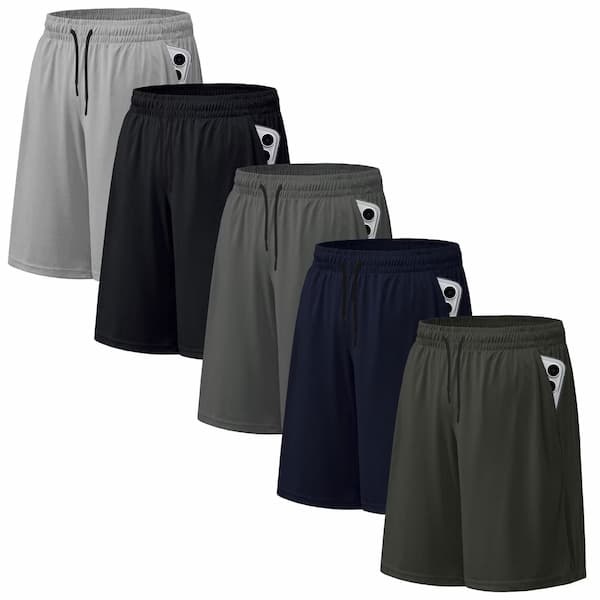 Men’s 5-Pack Athletic Gym Shorts only $19.99!