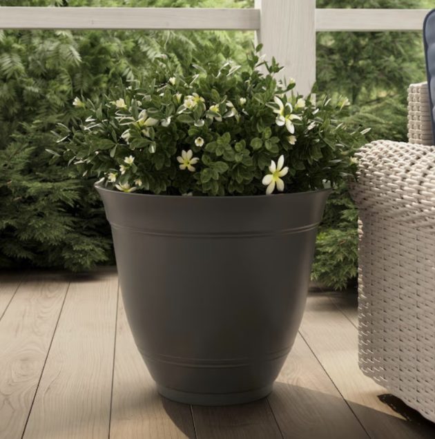 Style Selections Large Round Planters only $9.98!