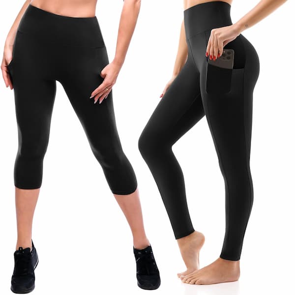 High Waisted Leggings with Pockets as low as $6.39! (Capri and Full Length) {Amazon Best Seller}