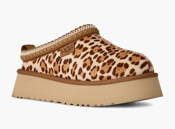 Tazz Plains Leopard Print Slippers