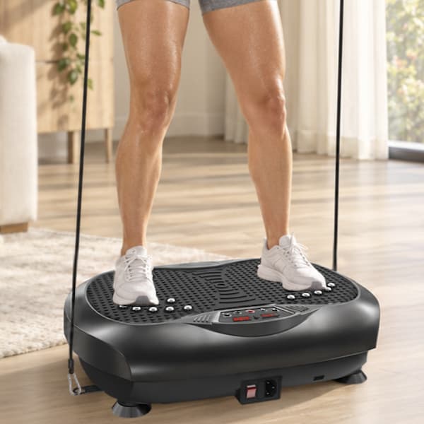 Whole Body Vibration Plate Exercise Machine with Resistance Bands deal