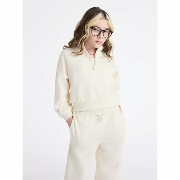 Weekend Academy Girls Fleece Quarter Zip Sweatshirt deal