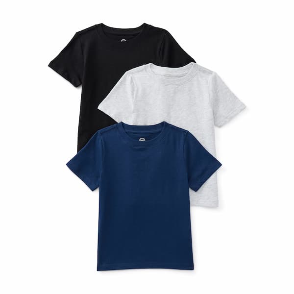 Wonder Nation Toddler Boys Tee with Short Sleeves, 3-Pack deal