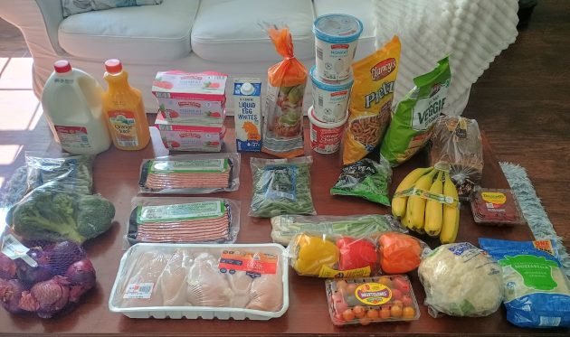 Brigette’s  Grocery Shopping Trip and Weekly Menu Plan for 4!