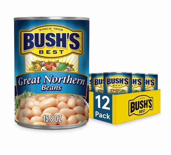 BUSH'S BEST 15.8 oz Canned Great Northern Beans