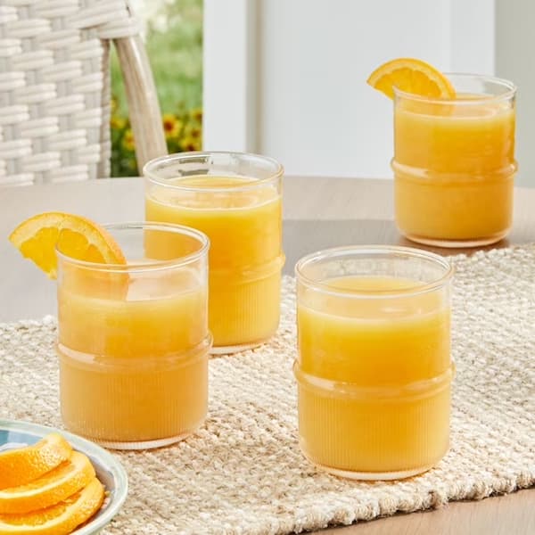 Better Homes & Gardens 4-Piece Clear Ribbed Tritan Short Tumbler Set deal