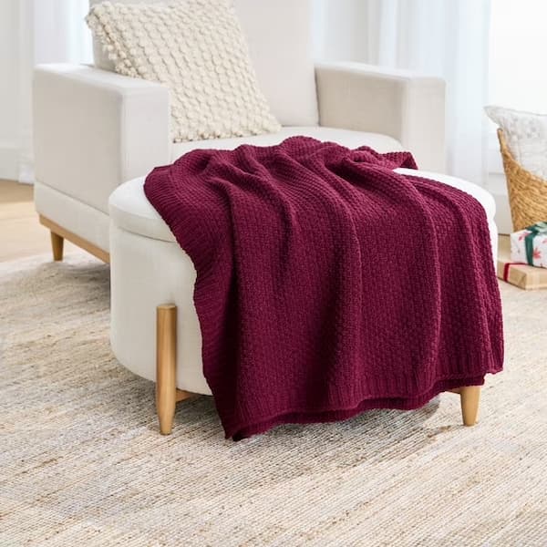 Better Homes & Gardens Chenille Knit Super Soft Oversized Throw Blanket deal