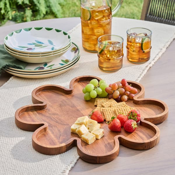 Better Homes & Gardens Floral Acacia Wood Serving Platter deal