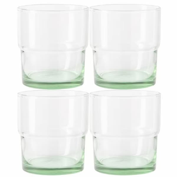 Better Homes & Gardens Recycled Green Glassware, Glass, 4 Pack, 10 oz deal