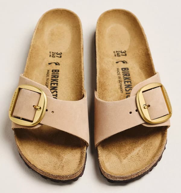 Birkenstock Madrid Big Buckle Nubuck Sandals