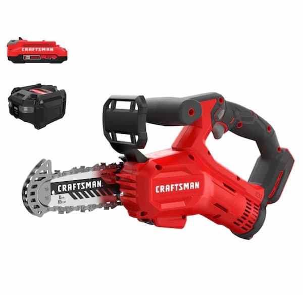 Craftsman 6″ Cordless Pruning Chainsaw with Battery & Charger only $79 shipped (Reg. $130) {Today Only}