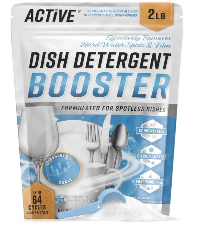 ACTIVE Dishwasher Detergent Booster Prewash Powder only $11.96!