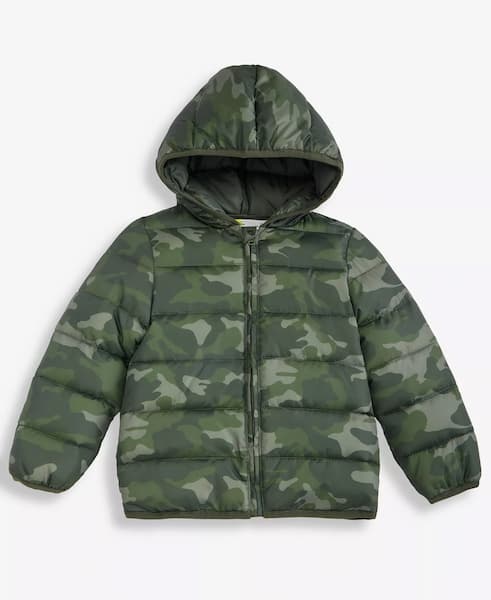 Epic Threads Boys' Toddler Dino-Print Midweight Hooded Puffer Jacket deal