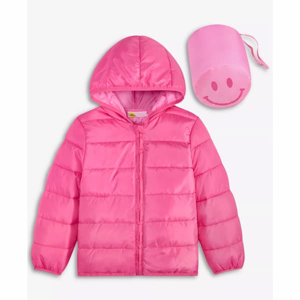 Epic Threads Toddler Girls' Smile Lightweight Packable Hooded Jacket deal