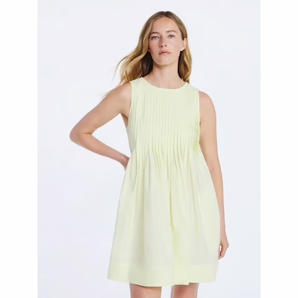 Free Assembly Women's Sleeveless Pleated Mini Dress deal