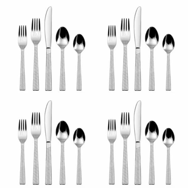 Mainstays 20-Piece Nalla Stainless Steel Flatware Set only .71!