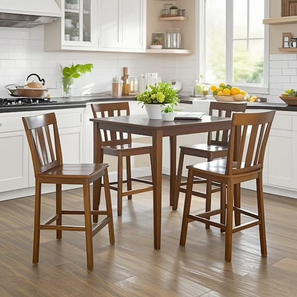 Mainstays 5 Piece Mission Counter Height Dining Set deal