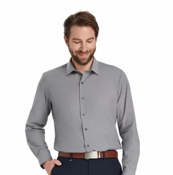 Men's dress shirt in gray