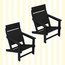Modern Adirondack Chairs in Black