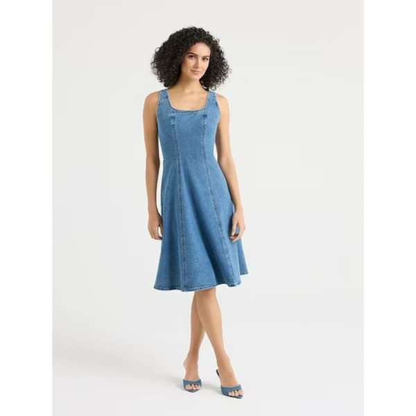 Sofia by Sofia Vergara Women's and Women's Plus Size Corseting Fit and Flare Midi Dress deal