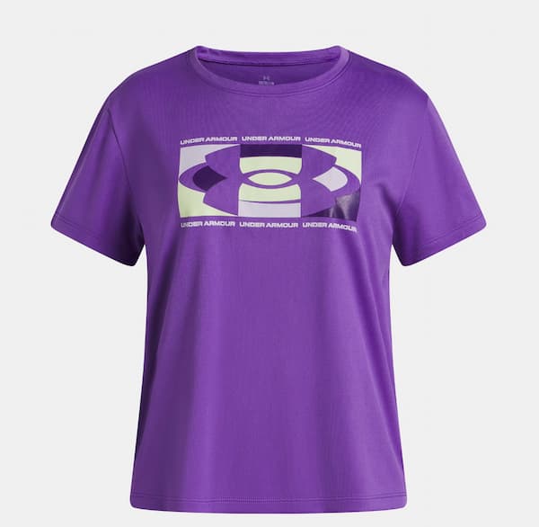 UA Tech Big Logo Girls' Short Sleeve