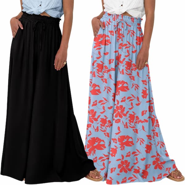 Women’s Flowy Wide Leg Pants as low as $14.49!