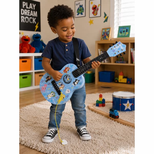 20" Bluey Guitar w/ Pick - Friends