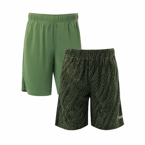 Athletic Works Boys Core Performance Shorts, 2-Pack