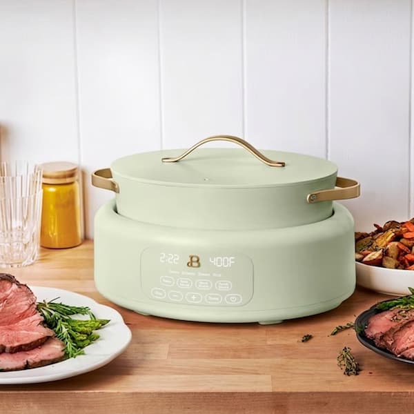 Beautiful 10 in 1, 6 Qt Electric Multi-Cooker, Sage Green by Drew Barrymore deal