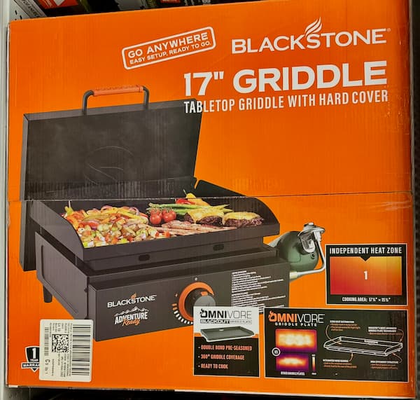 Blackstone 17" Adventure Ready Outdoor Griddle with Hard Cover