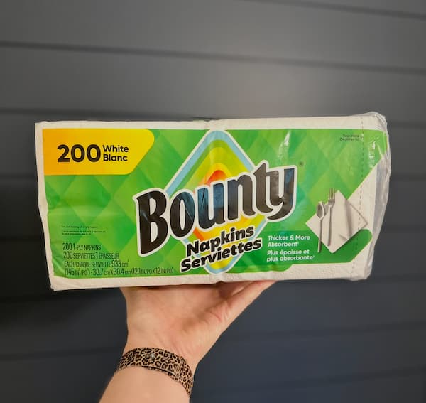 Bounty White Napkins, 200 Count only $2.69 shipped!