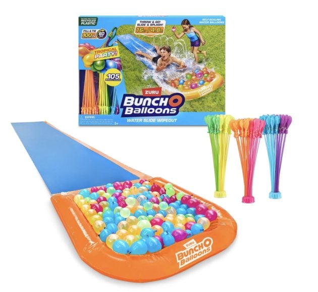 Bunch O Balloons Tropical Party Water Slide Wipeout only $10!