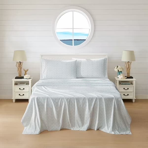 Coastal Living 4-Piece Soft Brushed Microfiber Cooling Sheet Set deal