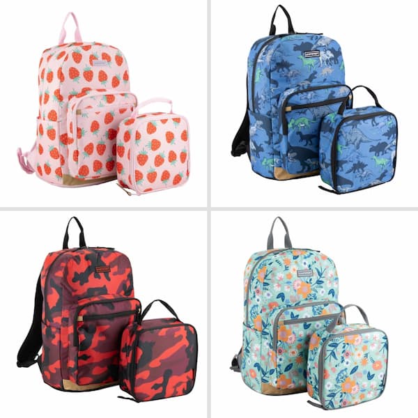 Eastsport Unisex 17″ Backpack & Lunch Box 2-Piece Sets only $14.97!