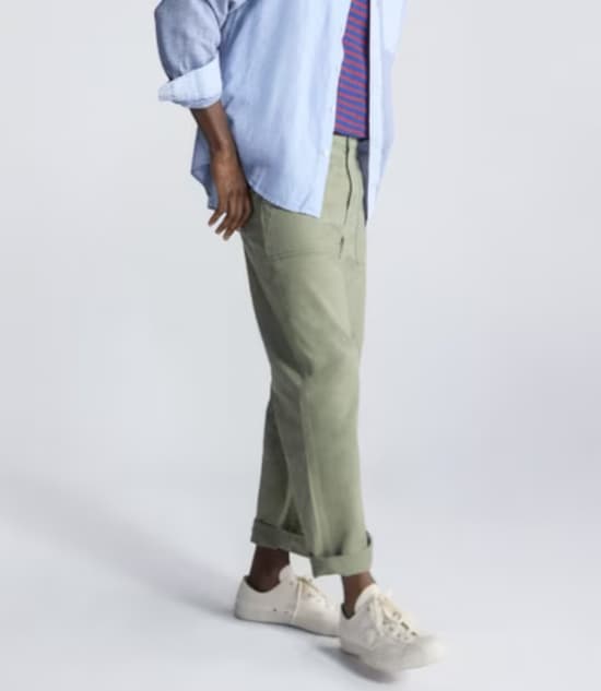 Free Assembly Men's Straight Fit Cotton Utility Pants