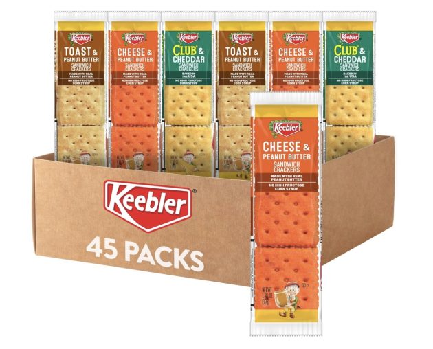 Keebler Sandwich Crackers Variety Pack (45 Packs) only $11.96 shipped! {Prime Day Deal}