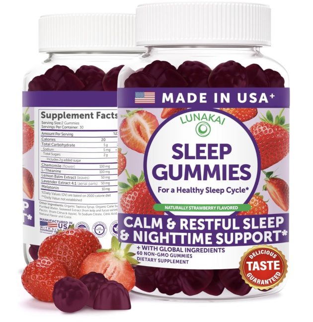 *HOT* Lunakai USA Made Sleep Gummies, 60 count only $8.55 shipped!