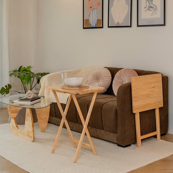 Mainstays Modern Indoor Folding Tray Tables, Set of 2, only $19.97!