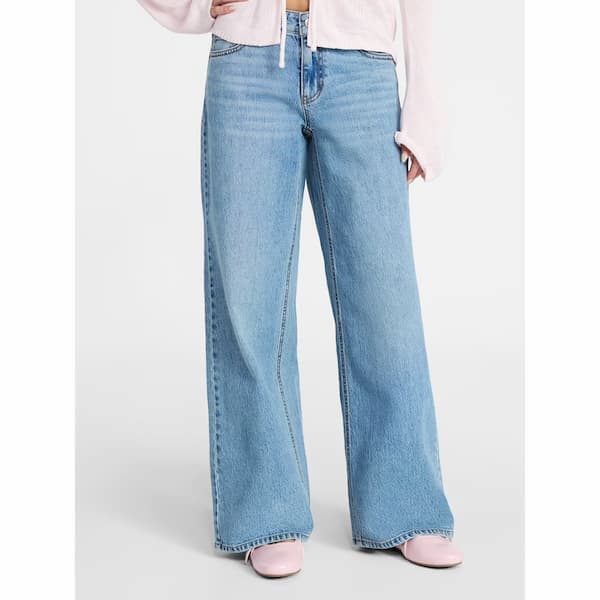 No Boundaries Mid Rise Baggy Jeans