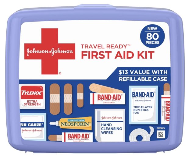 Portable Emergency First Aid Kit, 80 Pieces only $7.68 shipped!