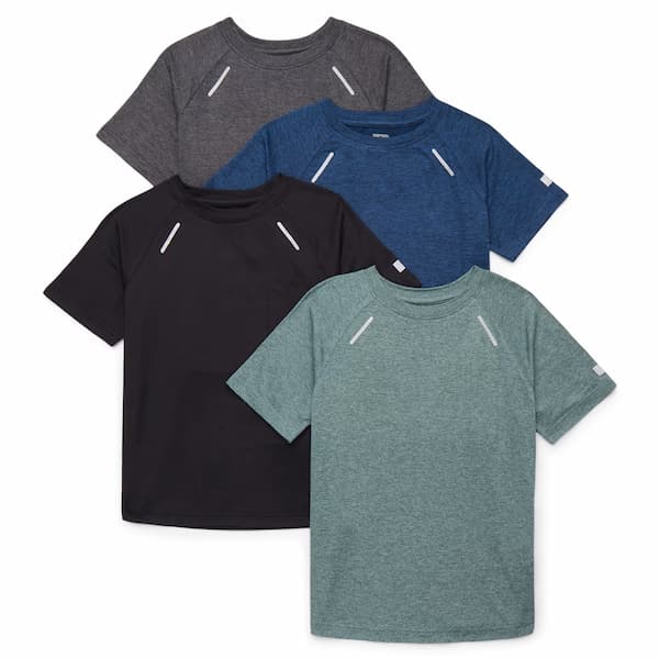 Russell Athletic Boys Runner Tech Short Sleeve T-Shirt 4-Pack deal