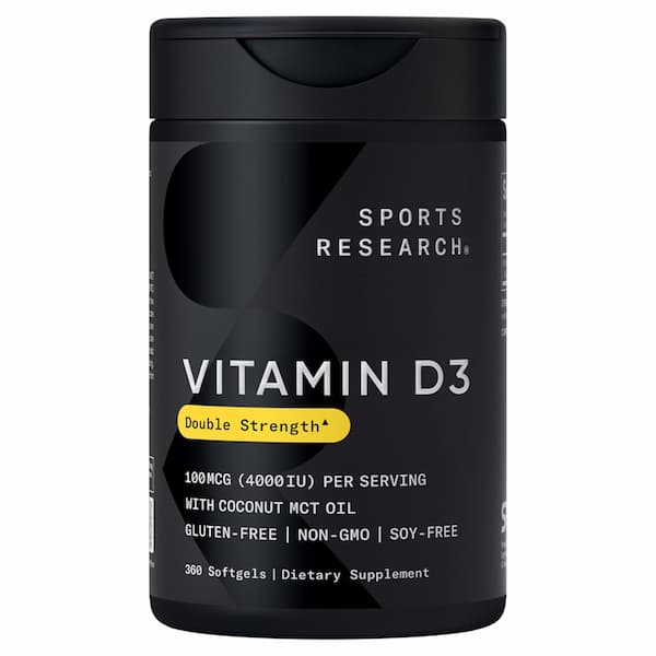 Sports Research Vitamin D3 4000 IU 360-Count deal