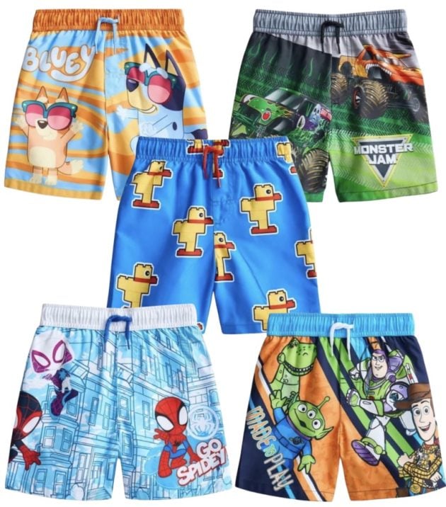 Toddler Boy’s Swim Trunks only $5!