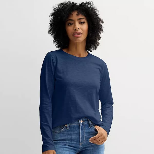 Women's Sonoma Goods For Life Everyday Long Sleeve Crewneck Tee