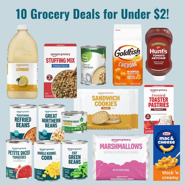 Amazon grocery deals for under $2 shipped